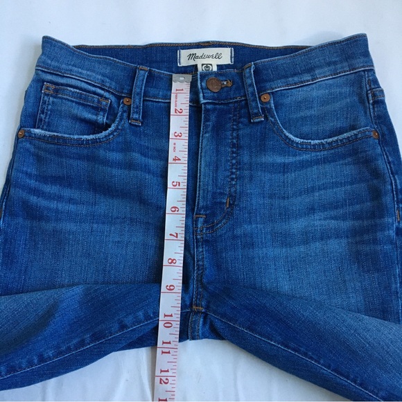 Madewell 9” Mid Rise Skinny Blue Denim Jeans 26 - Picture 13 of 17